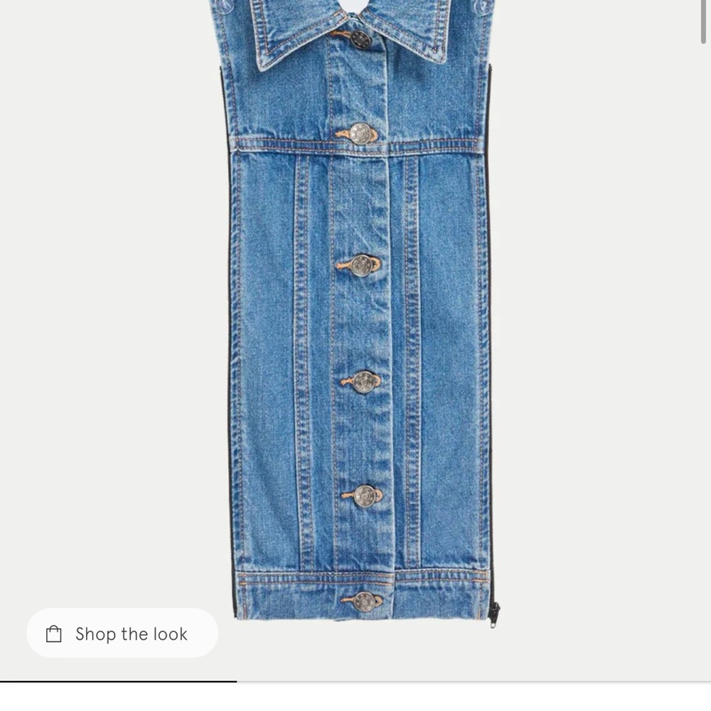 Veronica Beard Slate Denim Dickey